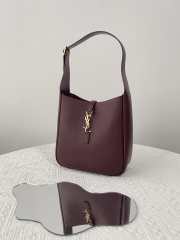 YSL Le 5 À 7 Soft Hobo 713938 in Dark brown 23x22x8.5cm - 5