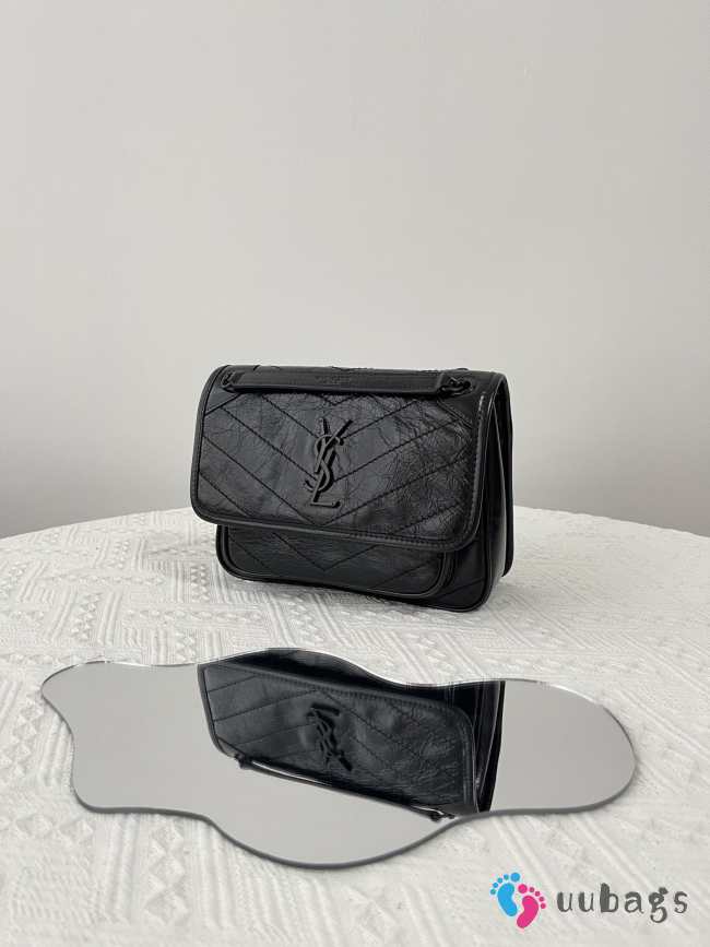 YSL Niki 633160 baby size in black 21x16x7.5cm - 1