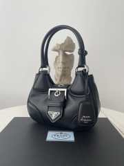 Prada Moon padded nappa-leather bag in black 16x7.5x22cm - 2