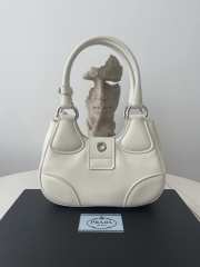 Prada Moon padded nappa-leather bag in white 16x7.5x22cm - 3