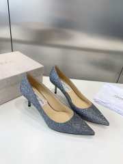 Jimmy Choo siver bling High heels 6.5cm - 1