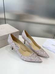 Jimmy Choo pink pastel bling High heels 6.5cm - 1