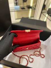 Chanel small 23p Kelly Red bag 19x10x4.5cm - 4