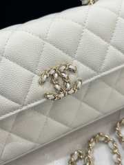 Chanel small 23p Kelly White bag 19x10x4.5cm - 2