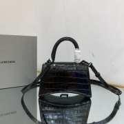 Balenciaga Hourglass BG8896 shiny leather in black 19x8x21cm - 2