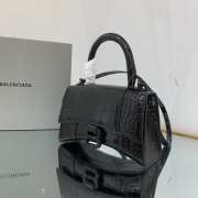 Balenciaga Hourglass BG8896 shiny leather in black 19x8x21cm - 3