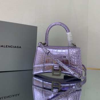 Balenciaga Hourglass BG8896 in purple 19x8x21cm