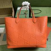 Gucci Jumbo GG Large Tote bag in orange 40x33x19cm - 2