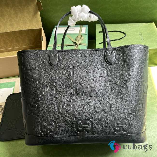 Gucci Jumbo GG Large Tote bag in black 40x33x19cm - 1