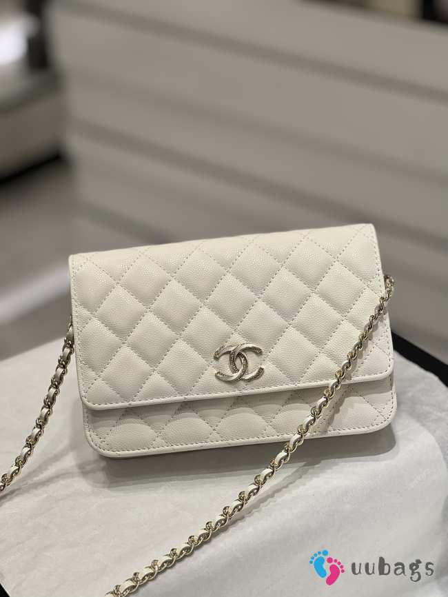 Chanel small Woc 23s in white 19x3x12cm - 1