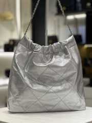 Chanel 22s bag in silver 30x30x8cm - 6