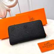 Hermes 666043 Small Wallet in black 19x10x2.5cm - 4