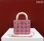 Lady Dior Micro pink 17x15x7cm - 5