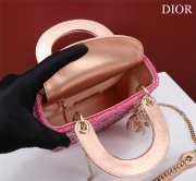 Lady Dior Micro pink 17x15x7cm - 4