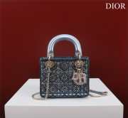 Lady Dior Micro blue 17x15x7cm - 1