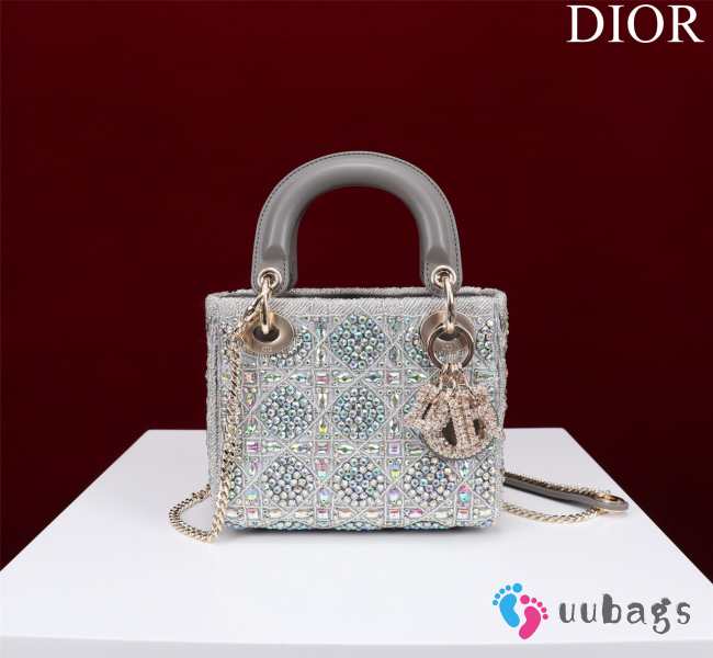 Lady Dior Micro gray 17x15x7cm - 1