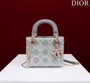 Lady Dior Micro gray 17x15x7cm - 1