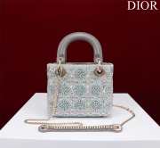 Lady Dior Micro gray 17x15x7cm - 4