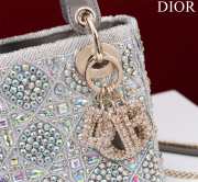 Lady Dior Micro gray 17x15x7cm - 5