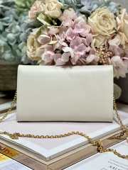 Dior Bobby East-West Pouch in white 21.5×12×4cm - 3