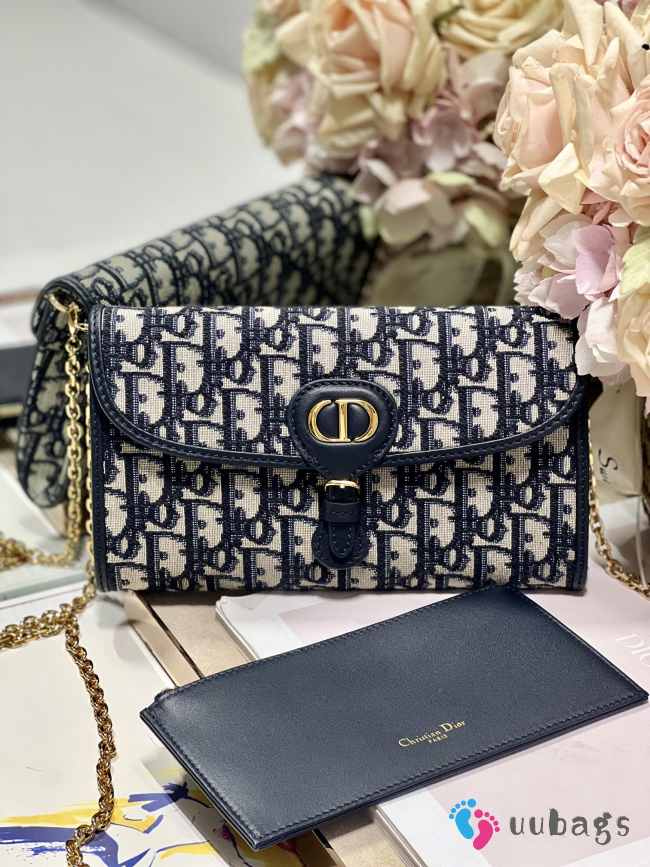 Dior Bobby Oblique Jacquard in Blue 21.5x12x4 cm - 1