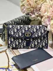 Dior Bobby Oblique Jacquard in Blue 21.5x12x4 cm - 1