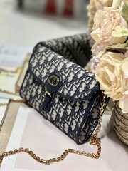 Dior Bobby Oblique Jacquard in Blue 21.5x12x4 cm - 3