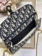 Dior Bobby Oblique Jacquard in Blue 21.5x12x4 cm - 2