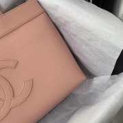 Chanel medallion tote in peach 30x21x8cm - 6