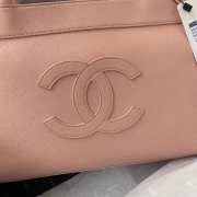 Chanel medallion tote in peach 30x21x8cm - 5