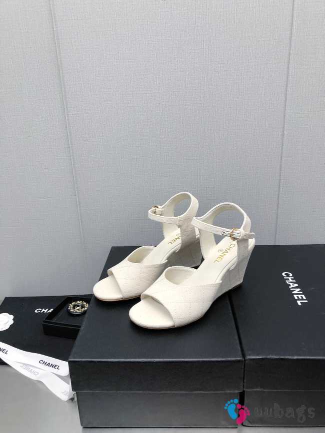 Chanel Sandal 9cm in white 5 colors - 1