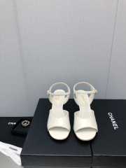 Chanel Sandal 9cm in white  - 3