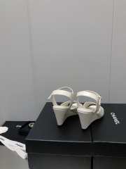 Chanel Sandal 9cm in white  - 4