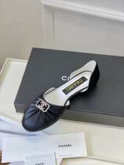 Chanel doll flat shoes in black - 6