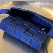 Bottega Veneta Cassette Denim 23x15x5cm - 5