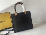 Fendi Small Roma tote bag in black 25.5x22.5x12cm - 4