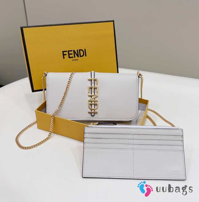 Fendi wallet white 21x4x11cm - 1