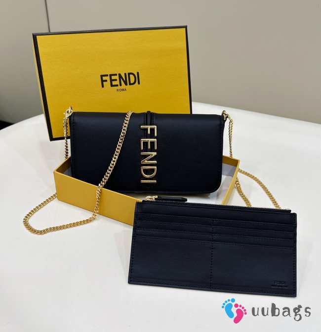 Fendi wallet black 21x4x11cm - 1