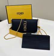 Fendi wallet black 21x4x11cm - 1