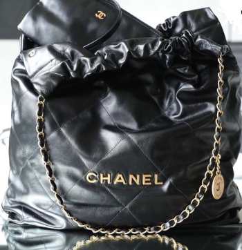 Chanel 22 Shopping Tote bag in black 48x45x10cm