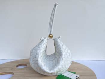 Bottega Veneta Turn Pouch in White 40x3x24cm