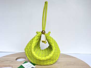 Bottega Veneta Turn Pouch in yellow green  40x3x24cm