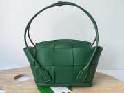 Bottega Veneta Arco Intreccio Leather Top Handle Bag in Green - 6