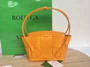 Bottega Veneta Arco Intreccio Leather Top Handle Bag in Orange - 5