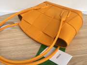 Bottega Veneta Arco Intreccio Leather Top Handle Bag in Orange - 2