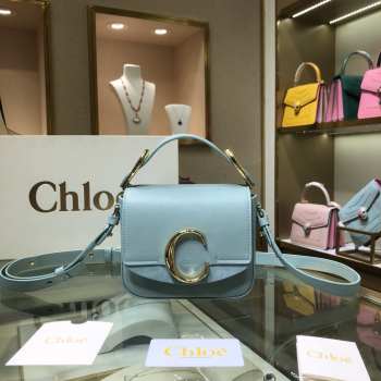 Chloe Logo C S1160 in blue 16.5x14x5cm