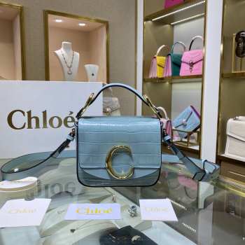 Chloe Logo C in Blue 16.5x14x5cm