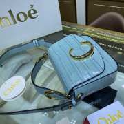 Chloe Logo C in Blue 16.5x14x5cm - 3