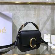 Chloe Logo C S1160 in black 16.5x14x5cm - 5