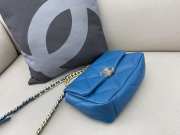 Chanel 19 Maxi Flap Bag in Blue 30cm - 4